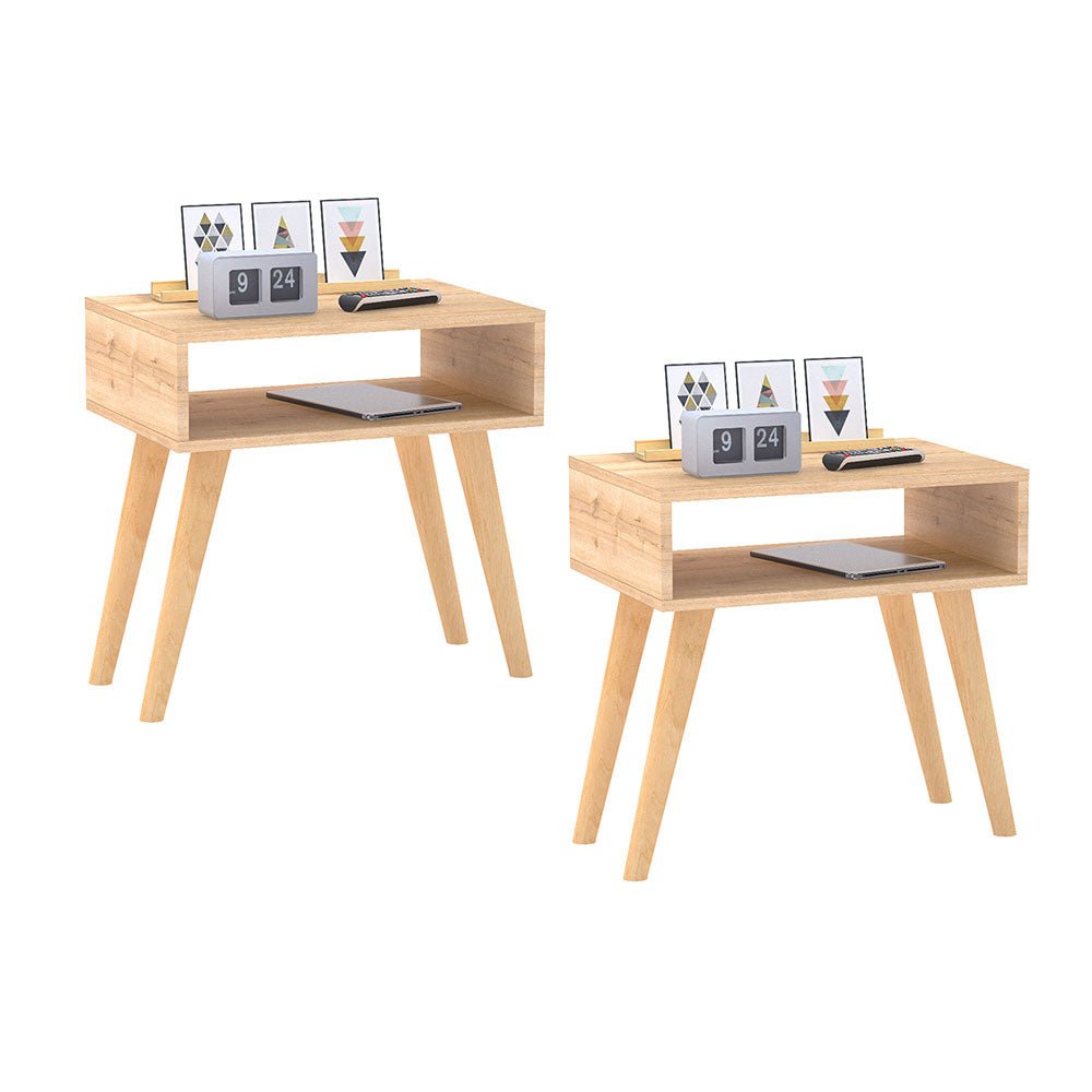 Mesa de Noche x 2 Cosme Duna 50 cm - Mesas de Noche | Bylmo