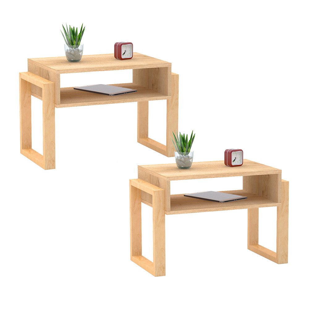 Mesa de Noche x 2 Novo Duna 59 cm - Mesas de Noche | Bylmo