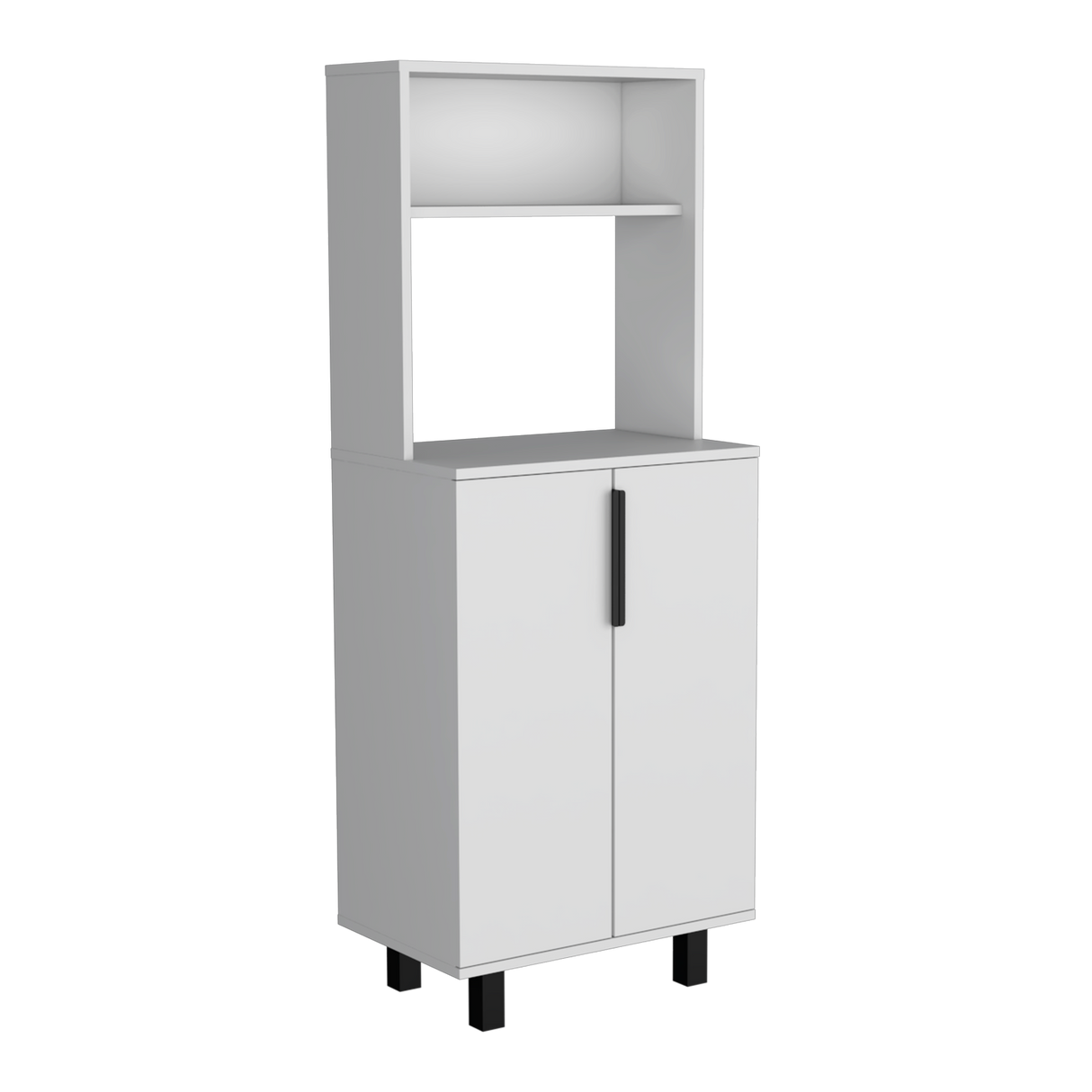 Alacena Oshawa 2 Puertas Blanca con Patas 140cm x 53.2cm