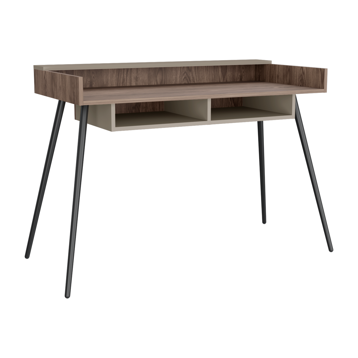 Escritorio Marlow Coñac 124x55x82.7cm MDP Patas Metálicas