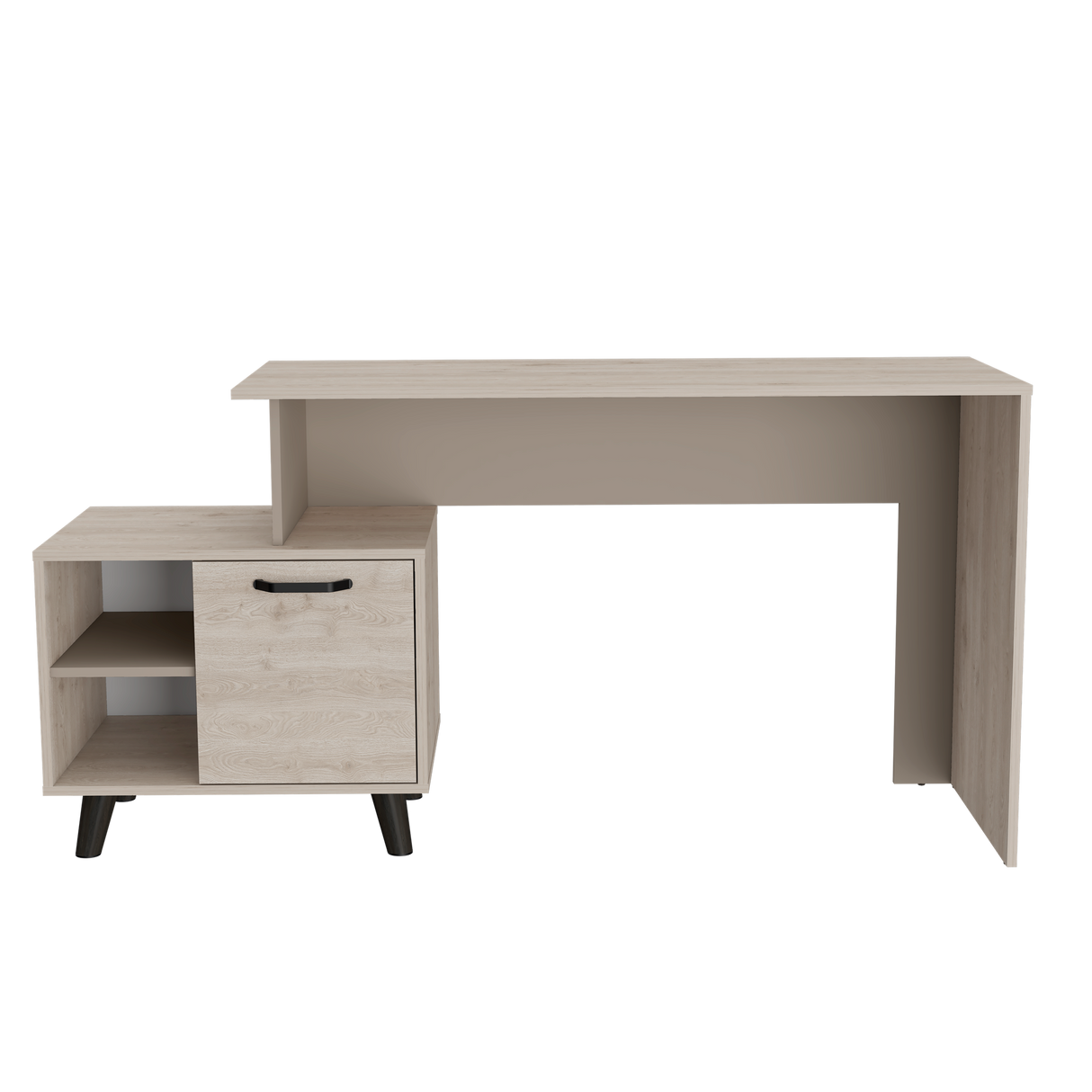 Escritorio Leira Ceniza 151.5x75.6cm con Una Puerta