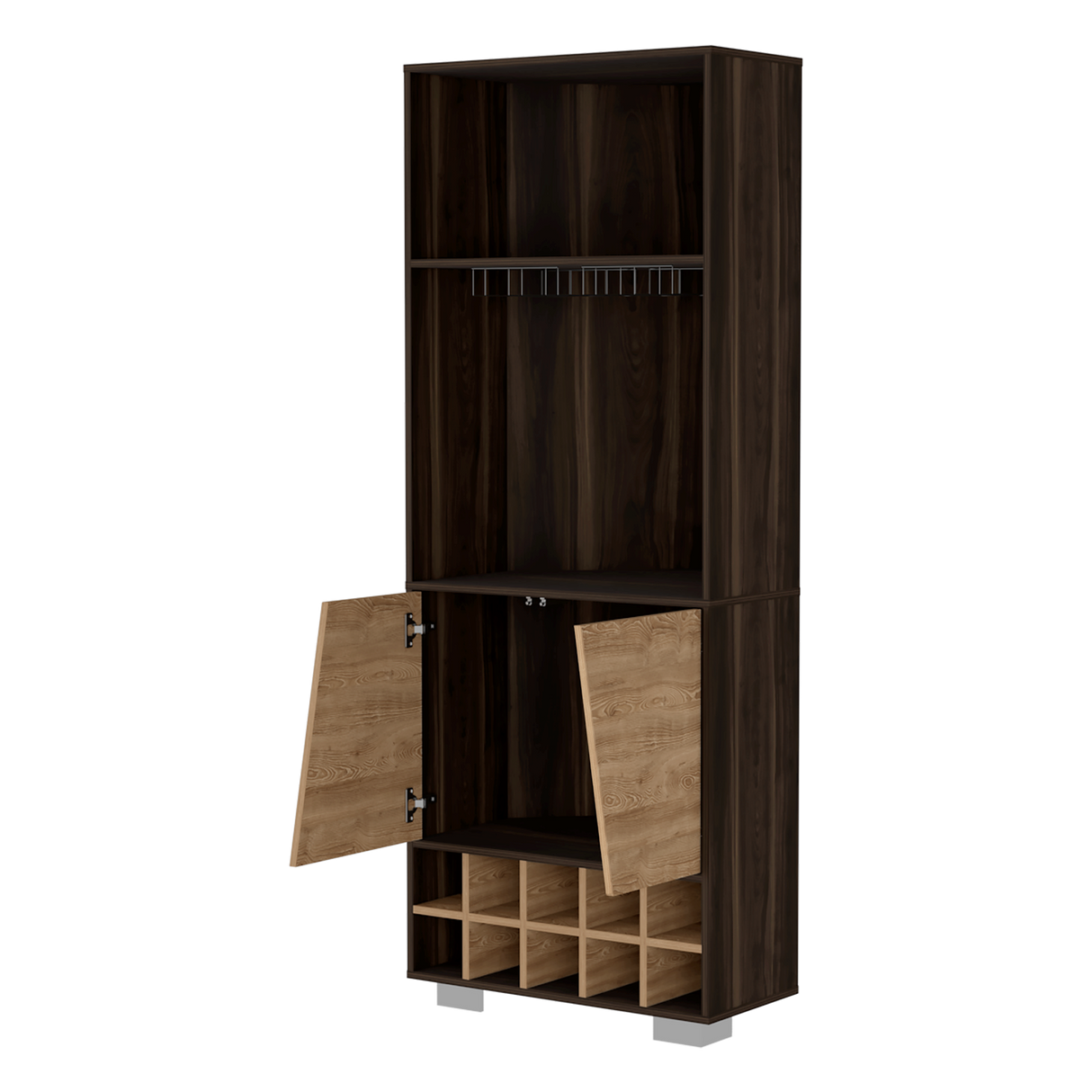 Bar Esquinero Fraktal Habano 65.8x180cm Moderno