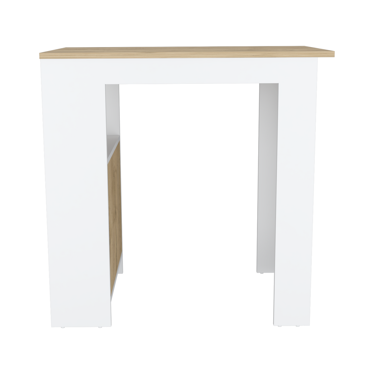 Isla de Cocina Stirling 59x92 Blanco Macadamia Moderna