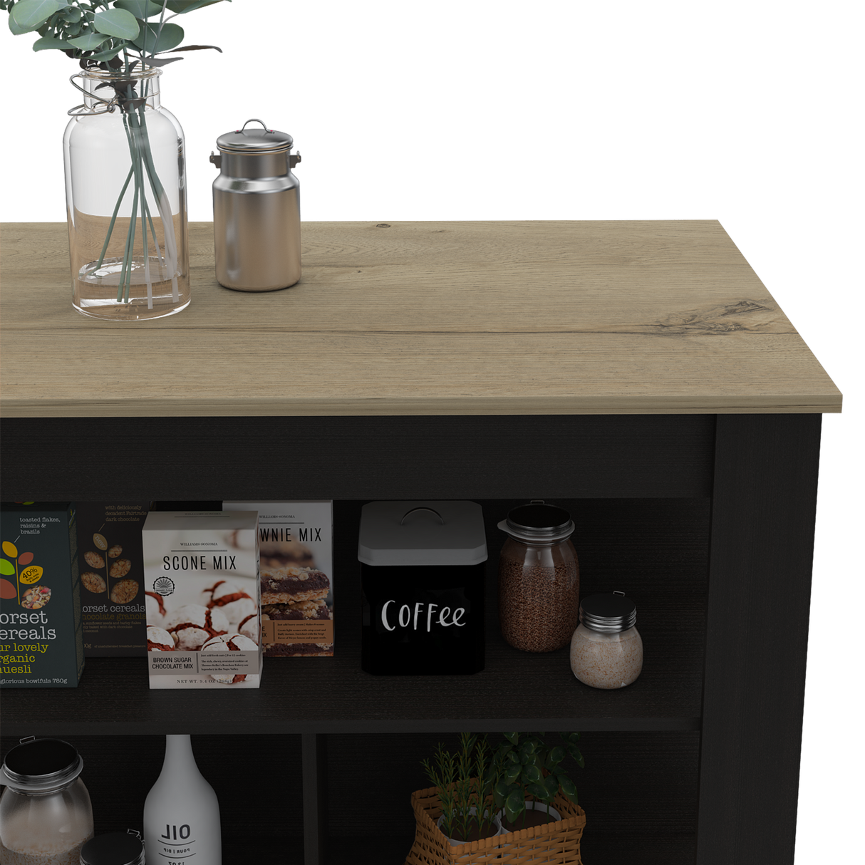 Isla de Cocina Cala 70x103 Wengue Duna 2 Entrepaños