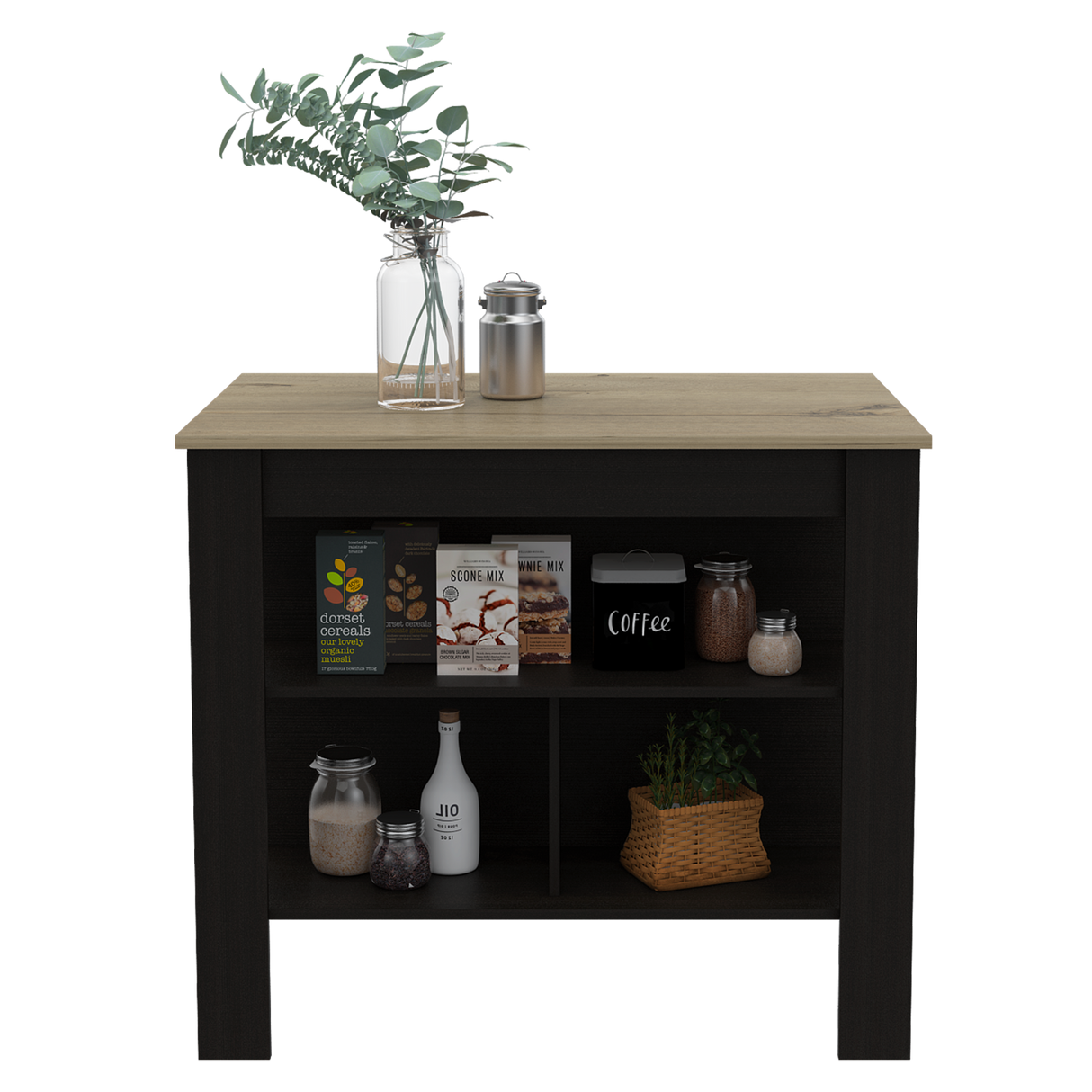 Isla de Cocina Cala 70x103 Wengue Duna 2 Entrepaños