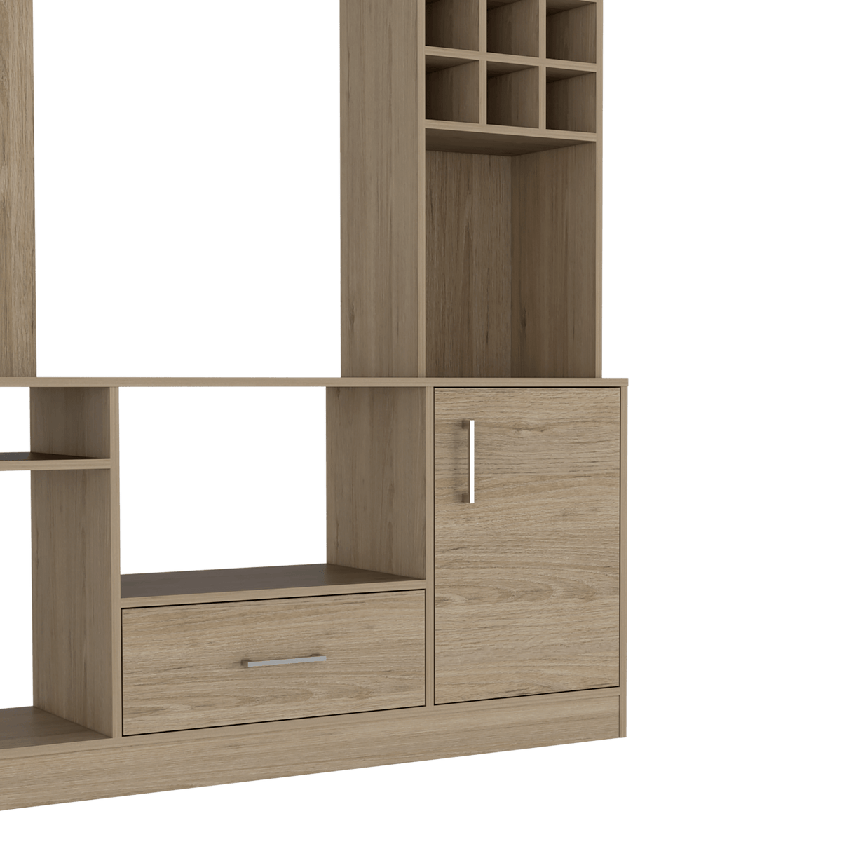 Centro de Entretenimiento Beijing Rovere 1 Cajón para TV 60 Pulgadas - Muebles de TV | Bylmo