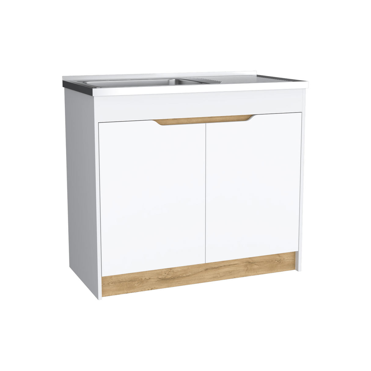 Mueble Inferior de Cocina Soler Sin Manija Blanco Moderno 52x89cm - Muebles Inferiores | Bylmo