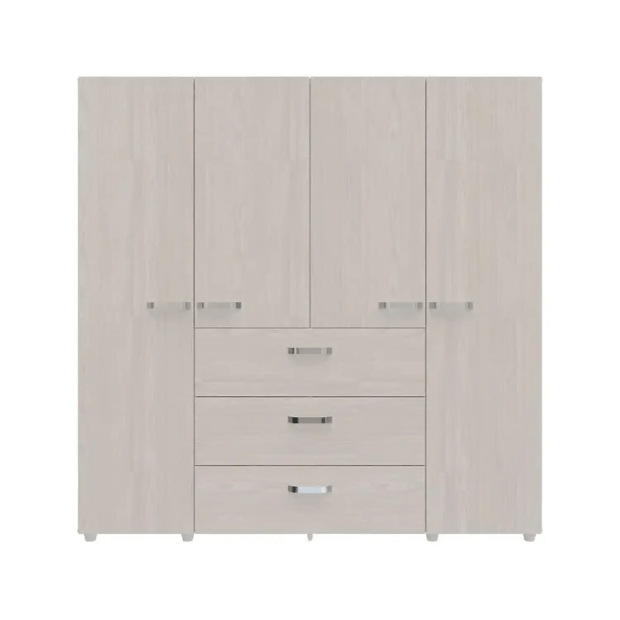 Closet Saga Niebla 180x180 Cm 4 Puertas 3 Cajones Moderno - Closets | Bylmo