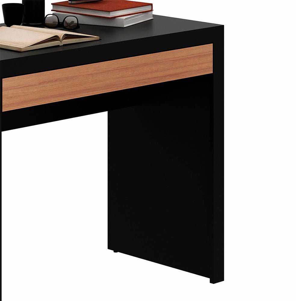 Escritorio Tokio Negro 90 cm con Cajón - Escritorios y Archivadores | Bylmo