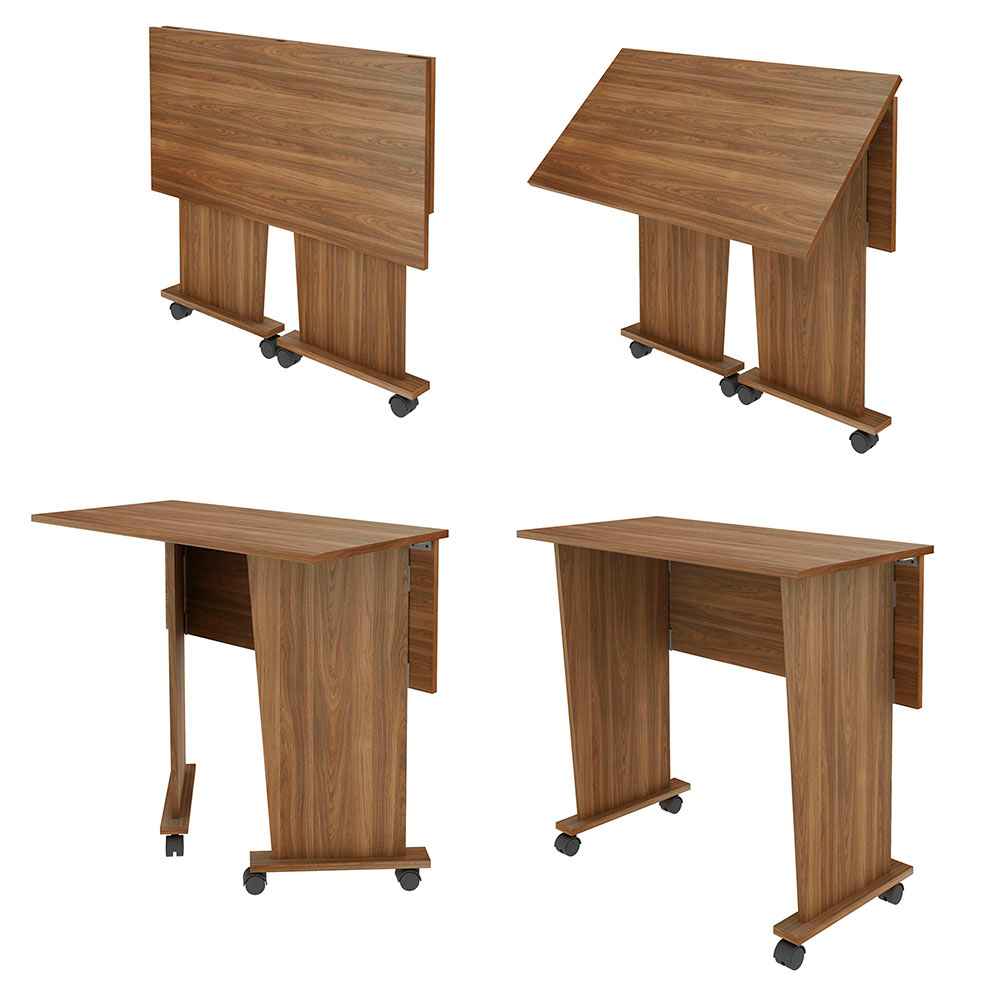 Escritorio Chicago Teca 80 cm Plegable - Escritorios y Archivadores | Bylmo