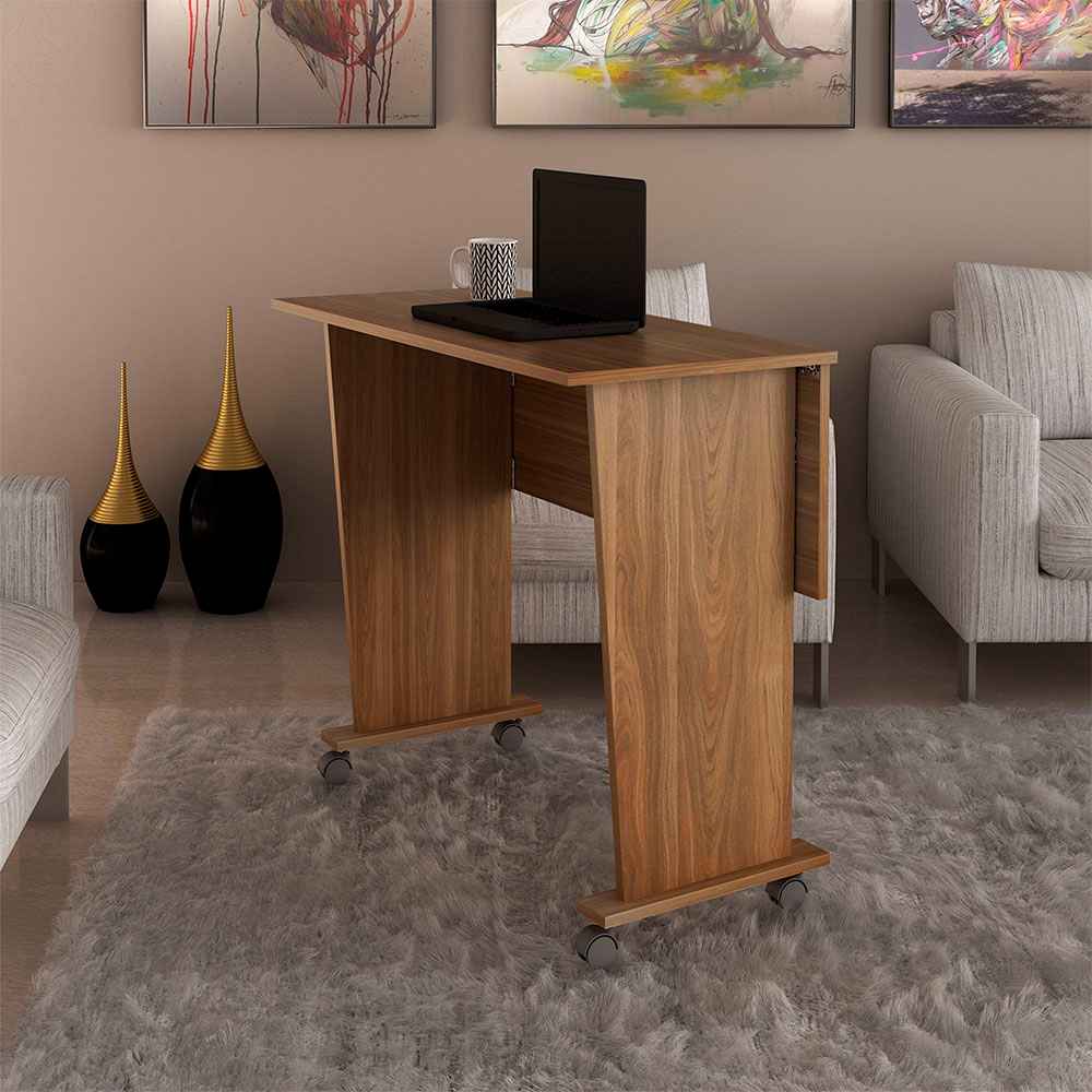 Escritorio Chicago Teca 80 cm Plegable - Escritorios y Archivadores | Bylmo