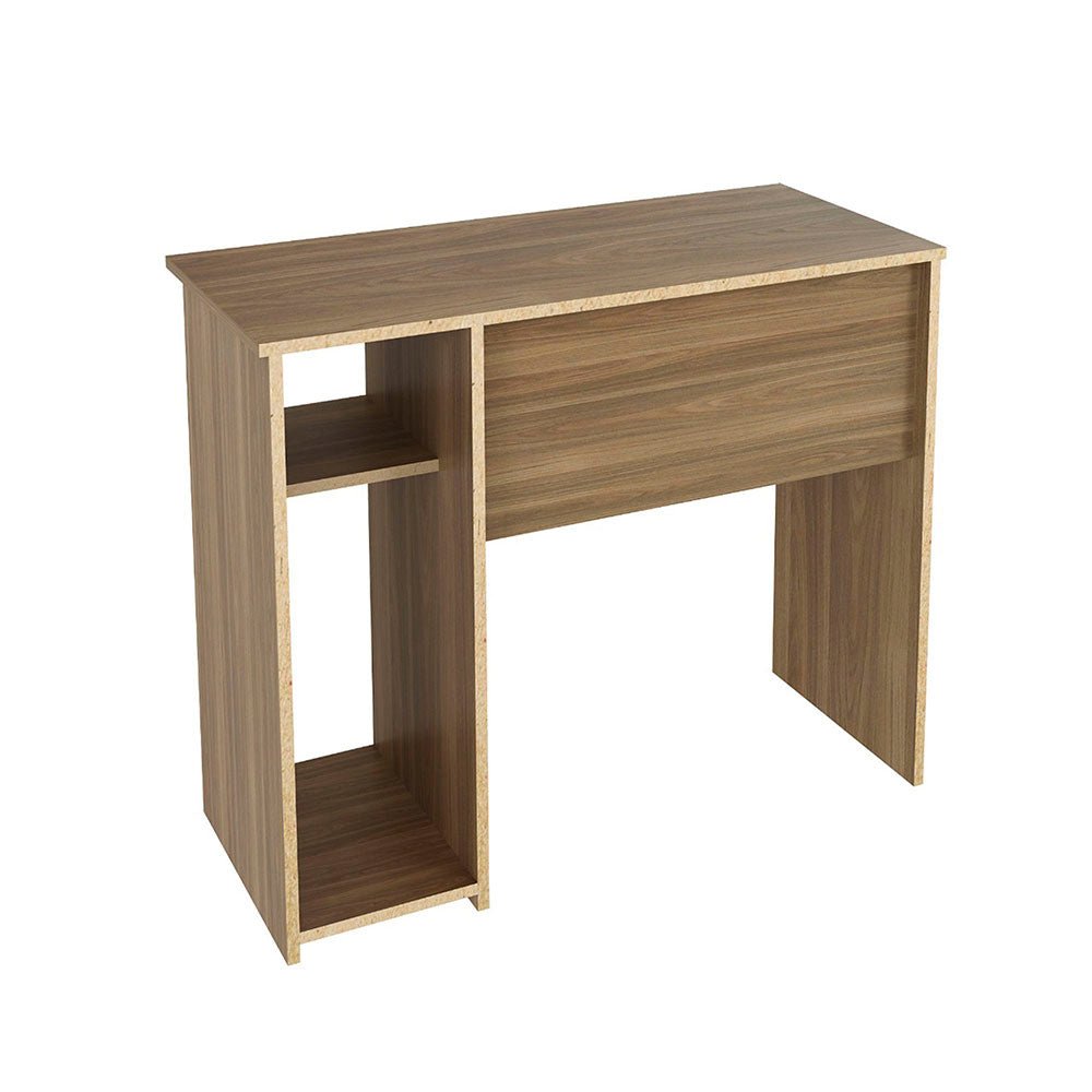 Escritorio Irlanda Teca 90 cm con Entrepaños - Escritorios y Archivadores | Bylmo