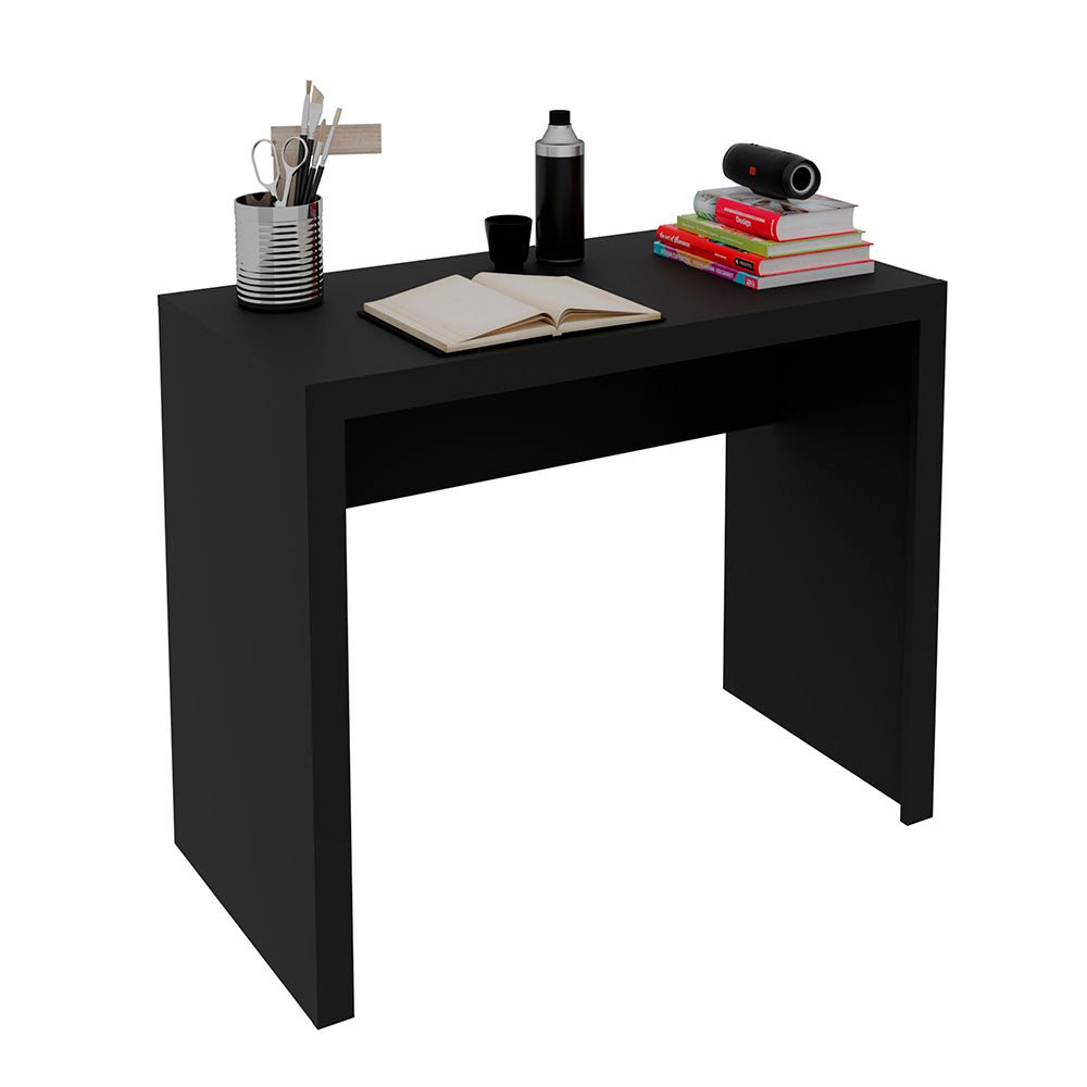Escritorio Montecarlo Negro 90x74.5cm sin Cajones - Escritorios y Archivadores | Bylmo