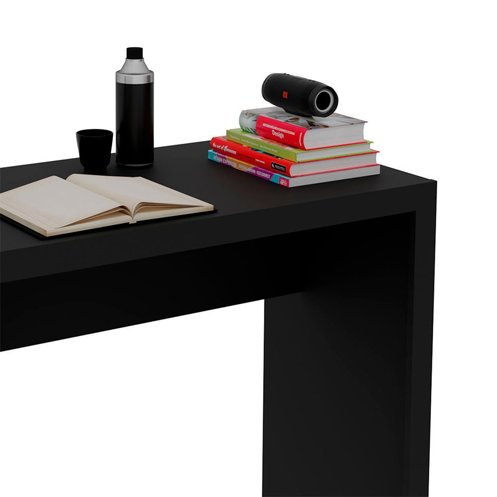 Escritorio Montecarlo Negro 90x74.5cm sin Cajones - Escritorios y Archivadores | Bylmo