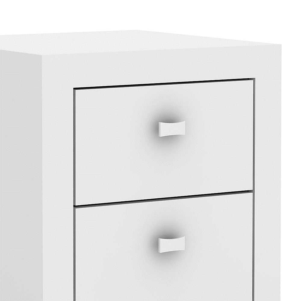 Cómoda Ferrara Blanco 38 cm con Cuatro Cajones - Cajoneras | Bylmo