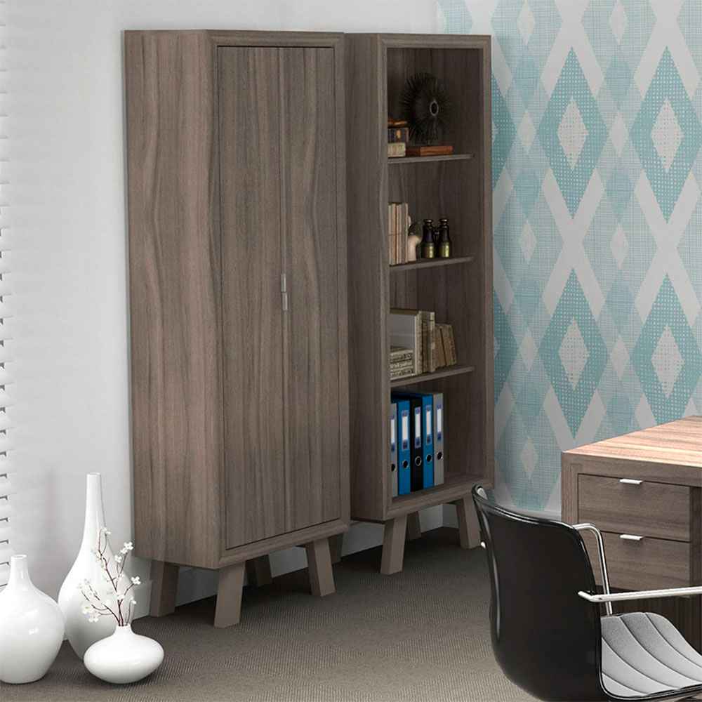 Biblioteca Tijuana Roble 60 cm con Entrepaños - Bibliotecas | Bylmo