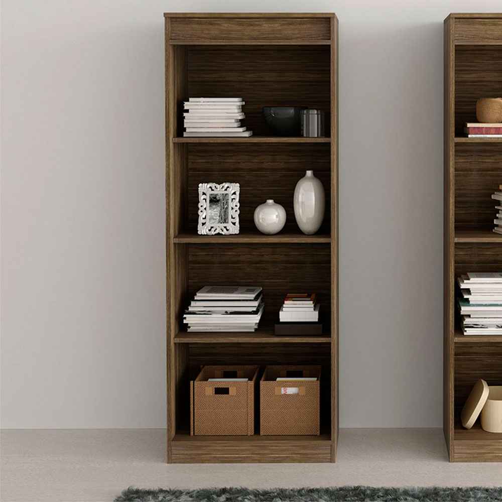 Biblioteca Hawai Nogal 60 cm con Entrepaños - Bibliotecas | Bylmo