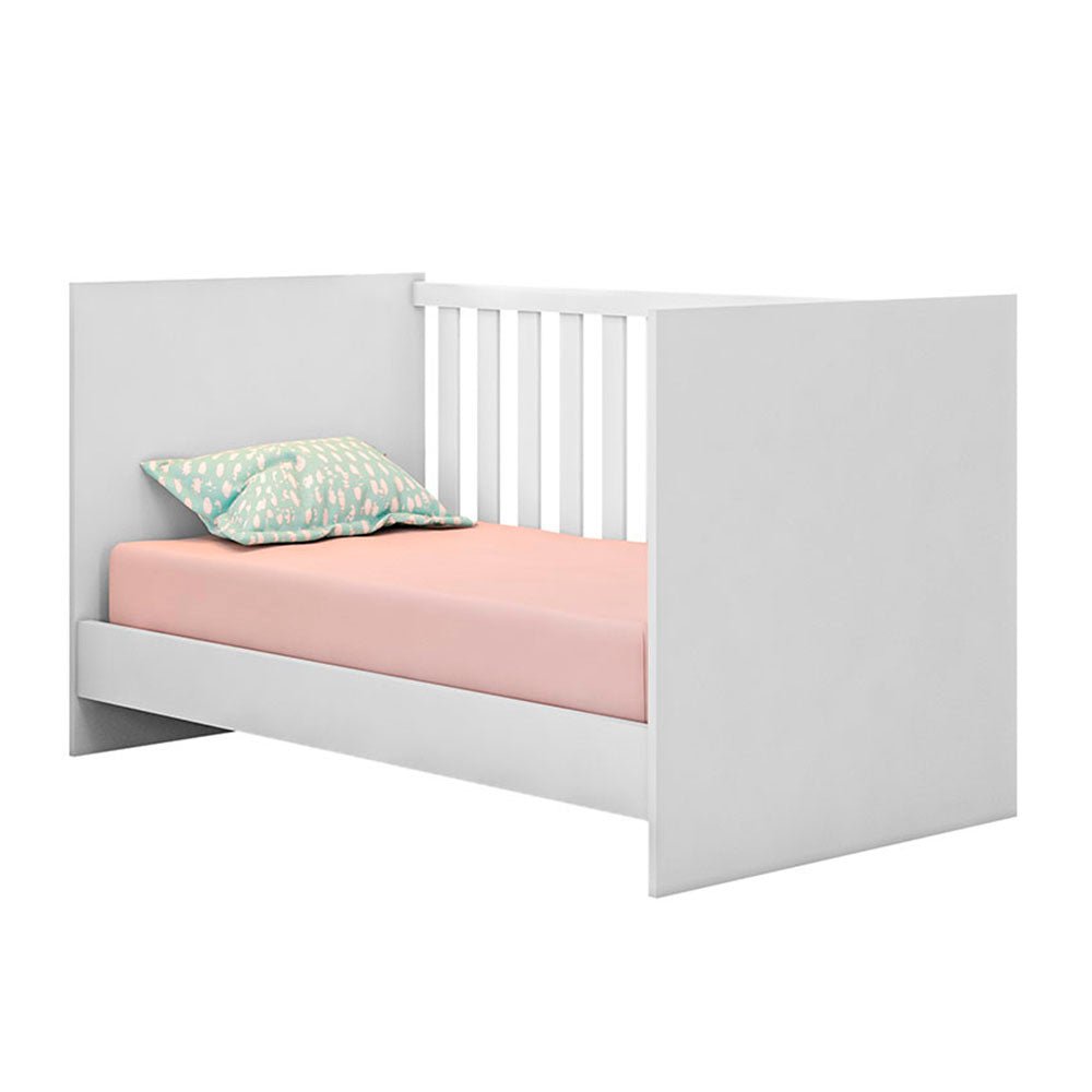 Cuna Natal Blanco 133x77cm para Colchón Infantil 70 X 130 Cm con Cabecero - Camas | Bylmo