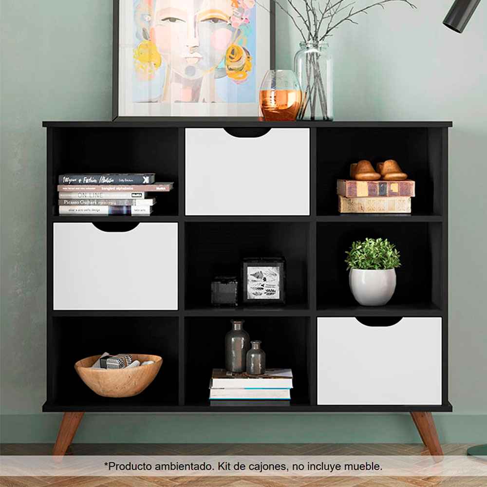 Kit 3 Cajones Organizador Santos Blanco - Cajoneras | Bylmo