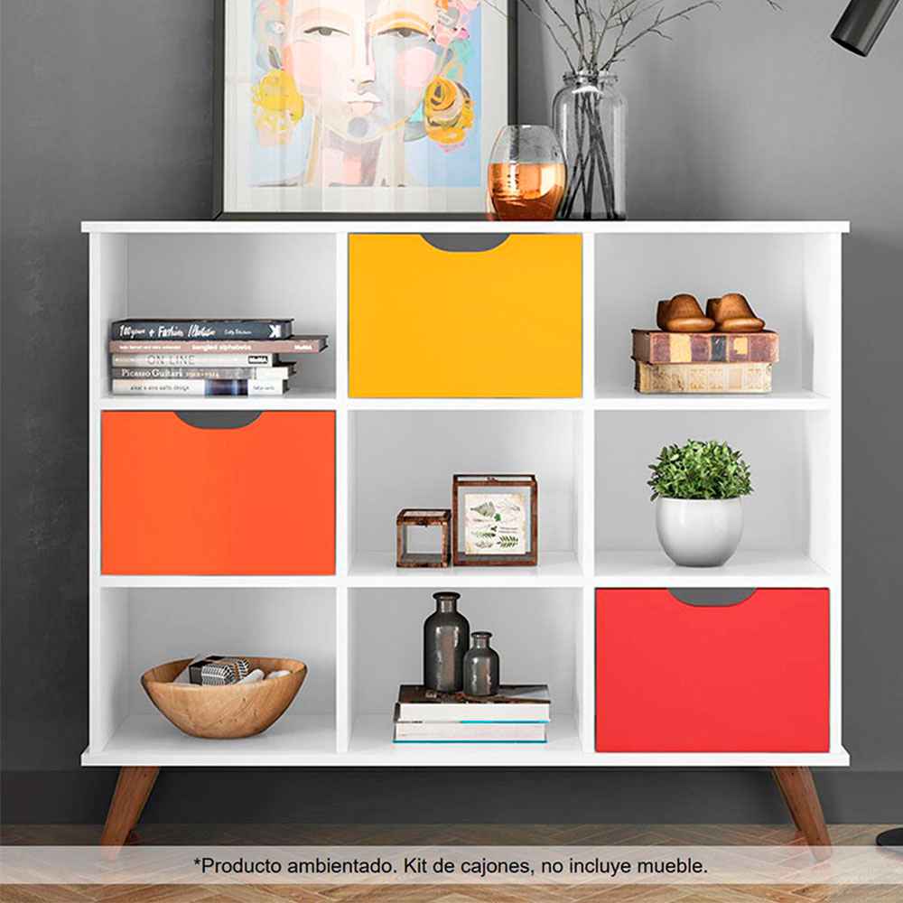 Kit Santos Multicolor 33x23.2cm De Un Hilera con Un Cajón - Cajoneras | Bylmo