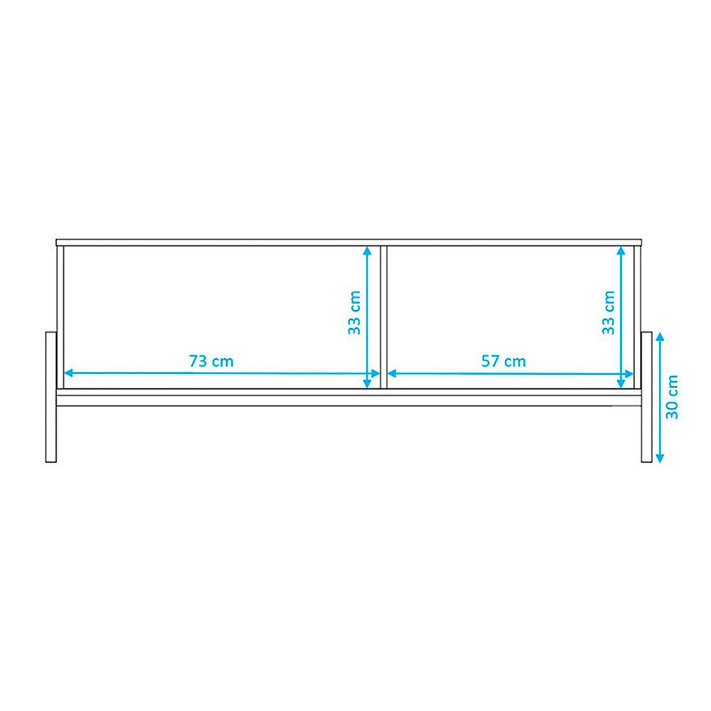 Rack Puerto Rico Negro 140 cm con Una Puertas - Muebles para TV | Bylmo