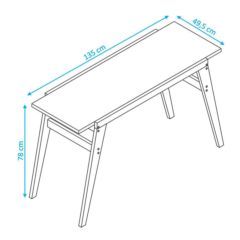 Escritorio Canes Cafe 135 cm Minimalista - Escritorios y Archivadores | Bylmo
