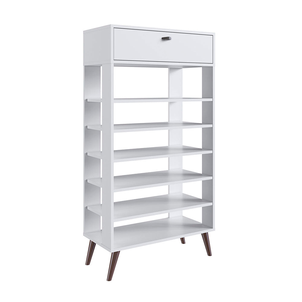 Zapatero Matias Blanco 68 cm con Un Cajón - Closets | Bylmo