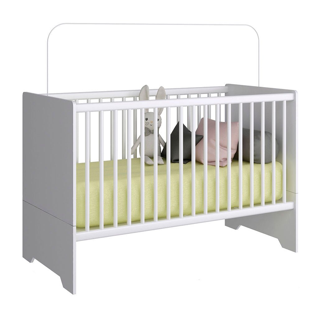 Cuna Emilia 133x90 cm Blanco Multifuncional - Camas | Bylmo