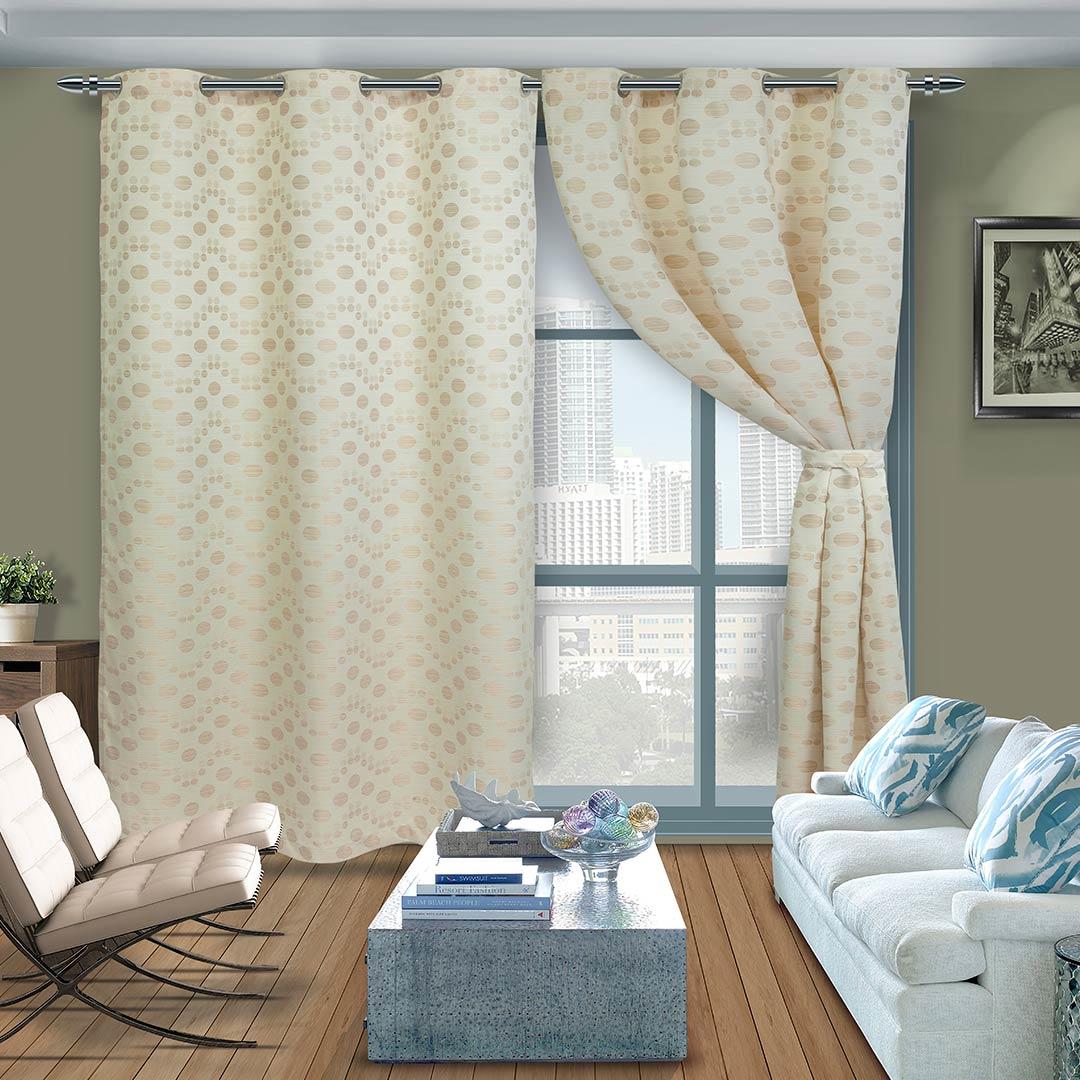 Cortina Lona Camel 265x215cm de Circulos - Cortinas | Bylmo