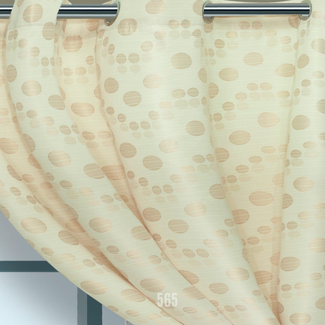 Cortina Lona Argollada Beige 265x215cm de Circulos - Cortinas | Bylmo
