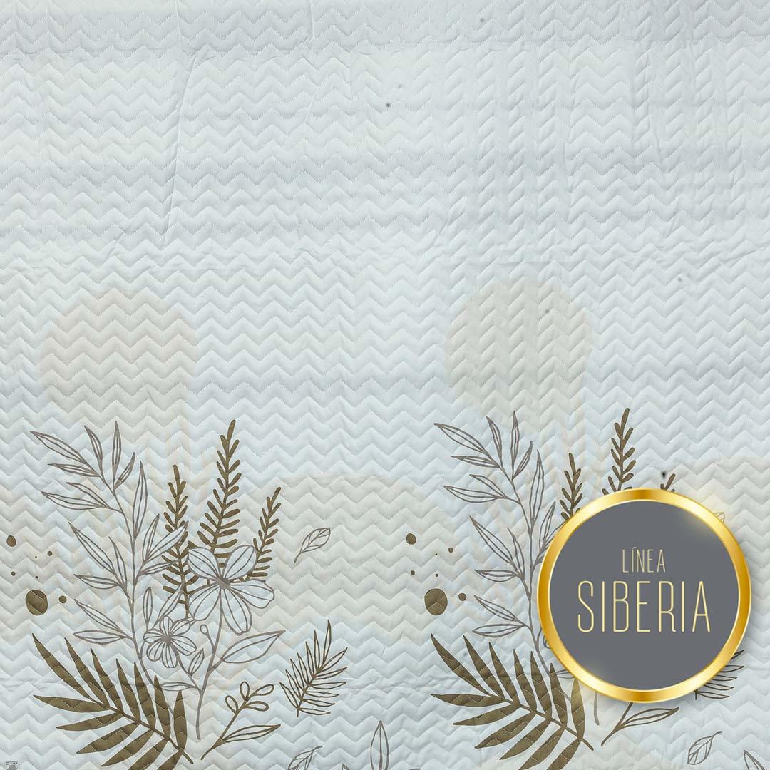 Cubrelecho Español Blanco y Gris para Cama King 200 X 200 Cm Doble Faz de Lineas - Ropa de Cama | Bylmo