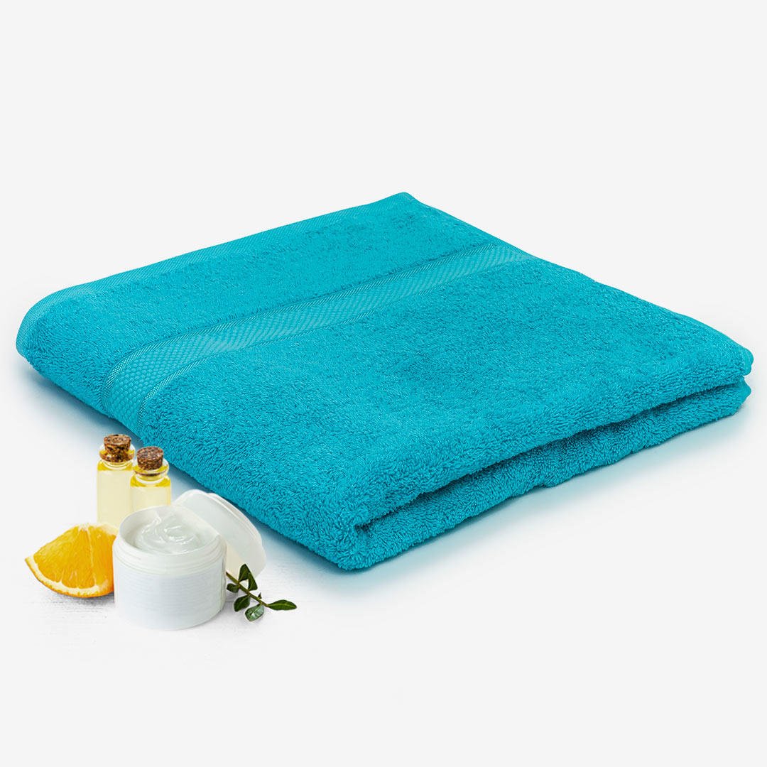 Toalla Turquesa 70x140cm para el Cuerpo Fondo Entero Muy Suave - Toallas | Bylmo