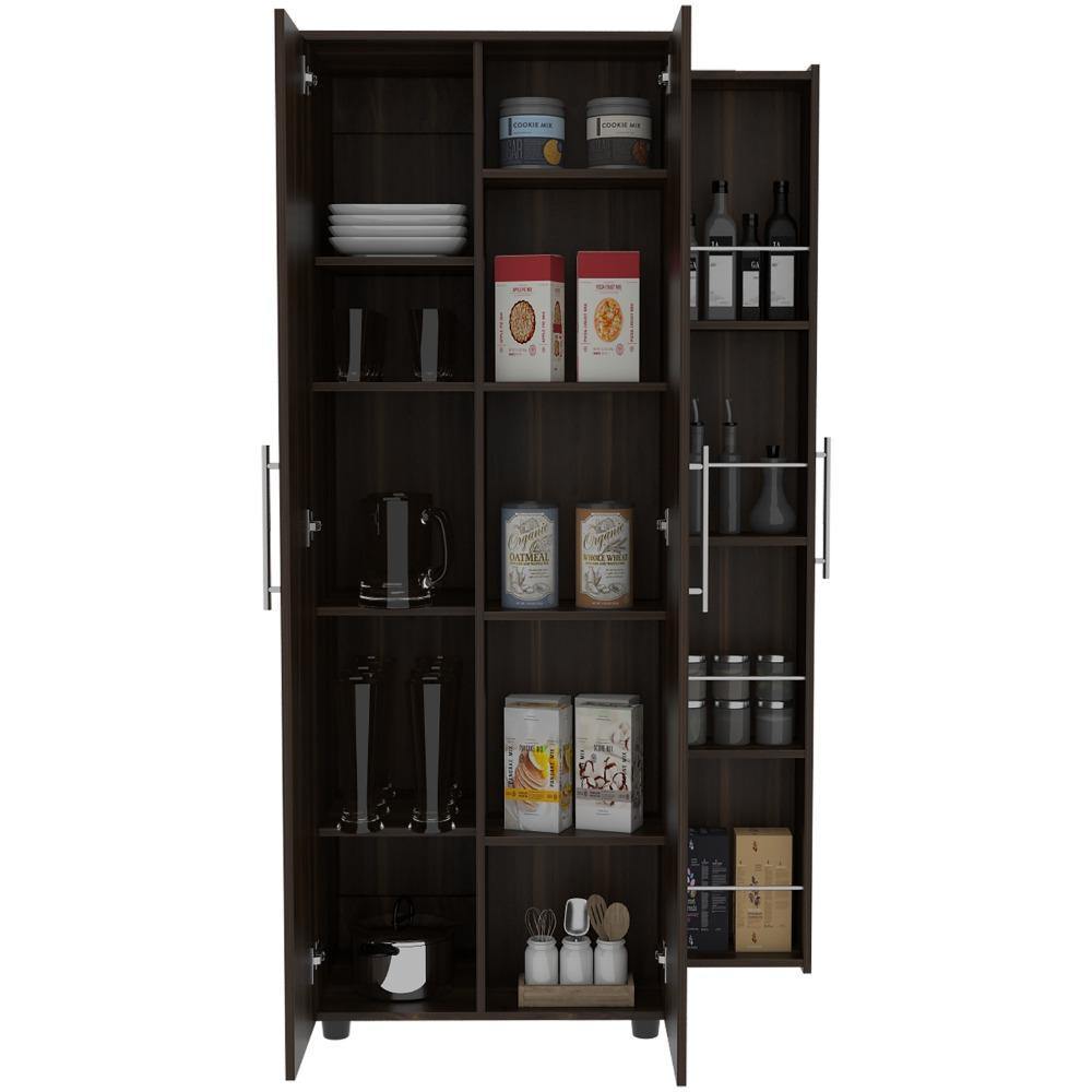 Alacena San Lorenzo Habano 62 cm con Dos Puertas y un Cajón Lateral - Muebles Organizadores | Bylmo