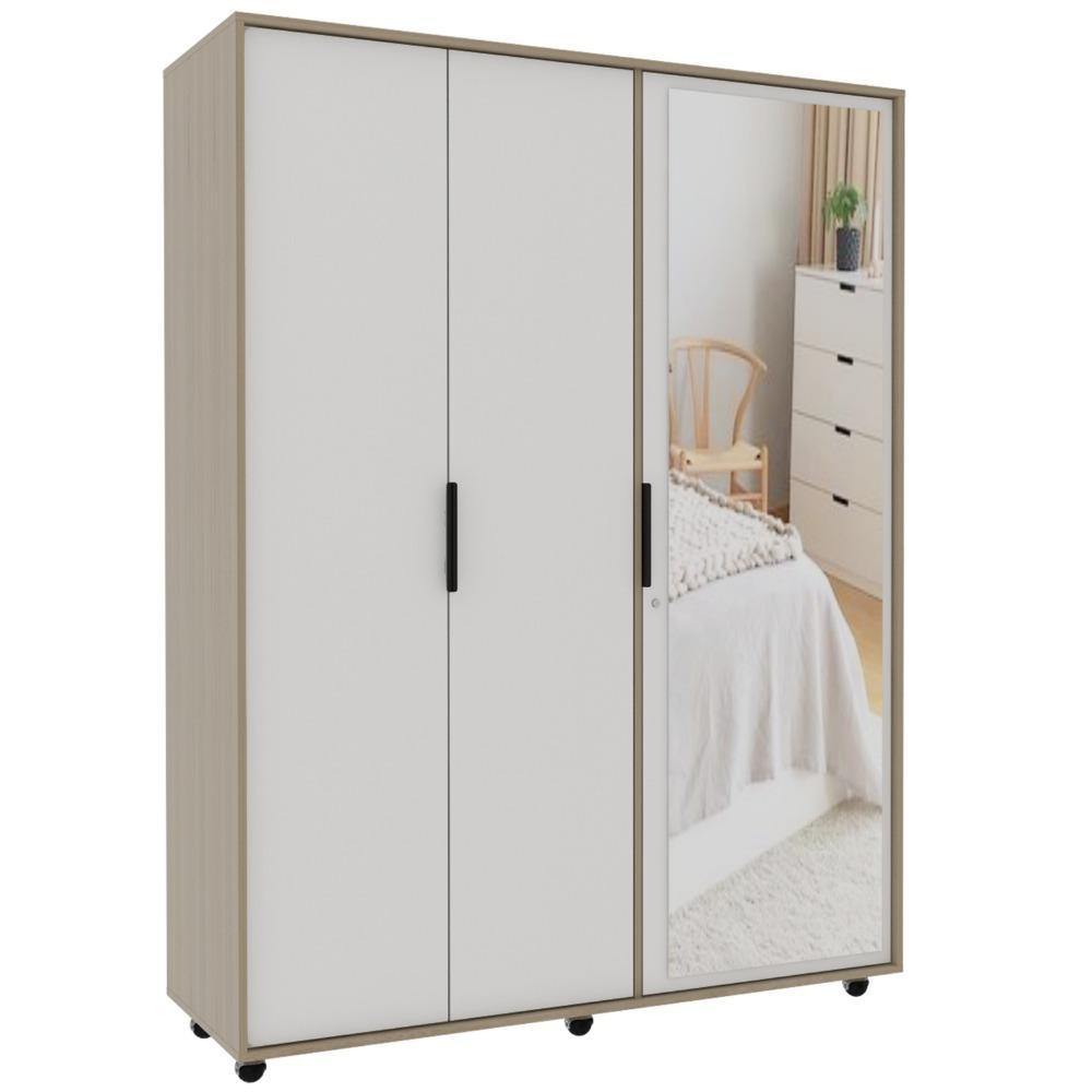 Closet Kaia Rovere 140 cm con Espejo y Tres Puertas - Closets | Bylmo