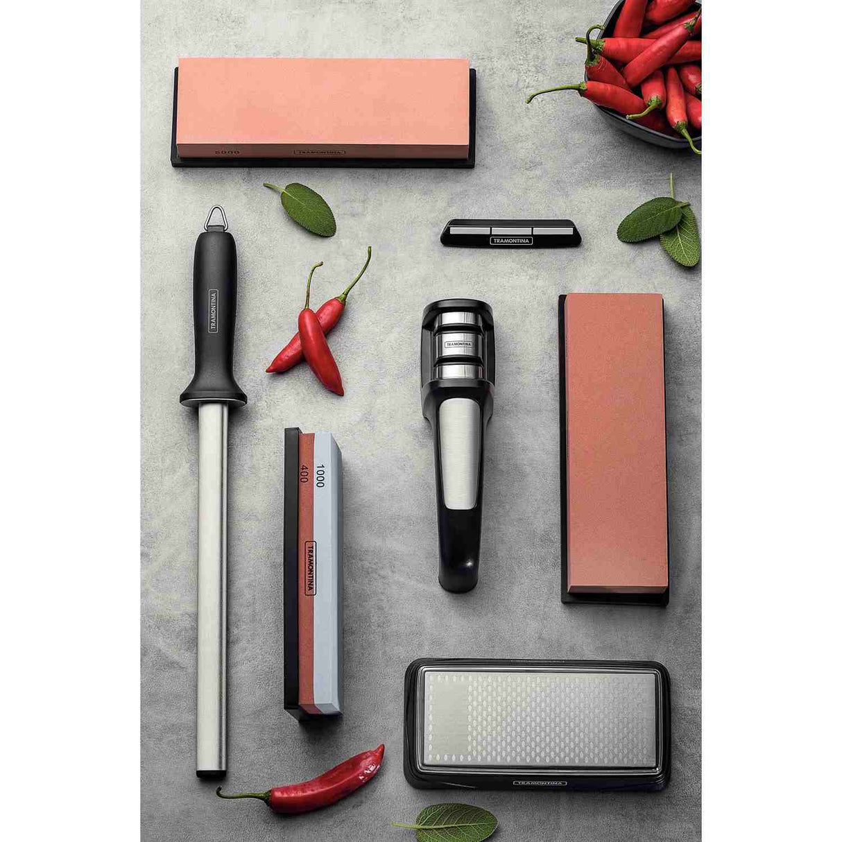 Afilador de Cuchillos Profio Negro 5 cm Diamantado con Soporte de ABS y Acero Inoxidable - Utensilios y Accesorios | Bylmo