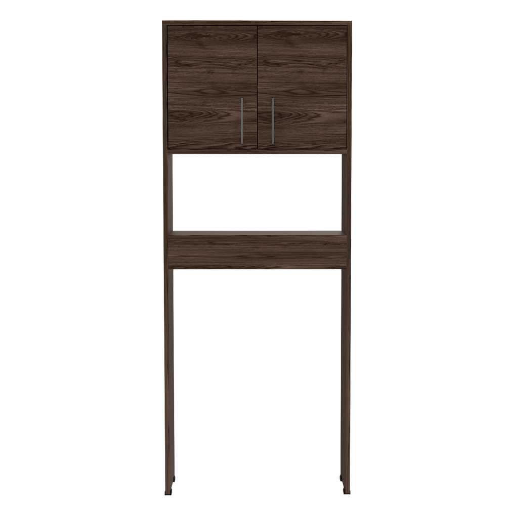 Ahorrador de Espacio para Baño Barcelona Coñac 63x160cm sin Cajones y con Un Entrepaño - Gabinetes | Bylmo