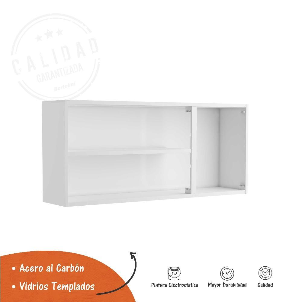 Alacena Balta Blanco 120x52cm Flotante sin Entrepaños y con Tres Puertas - Muebles Organizadores | Bylmo