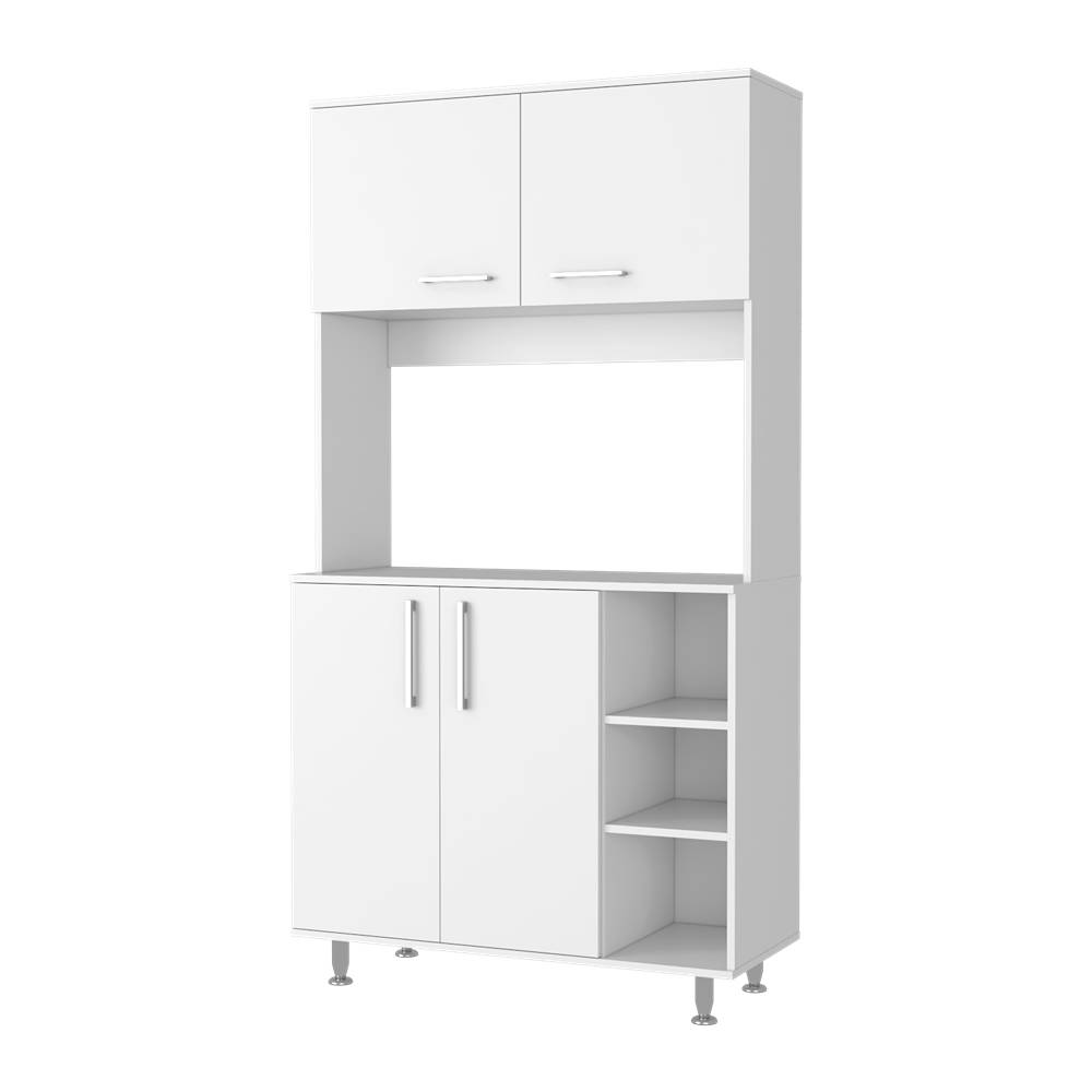 Alacena Sochi Plus Blanco 95 cm con Cuatro Puertas - Muebles Organizadores | Bylmo