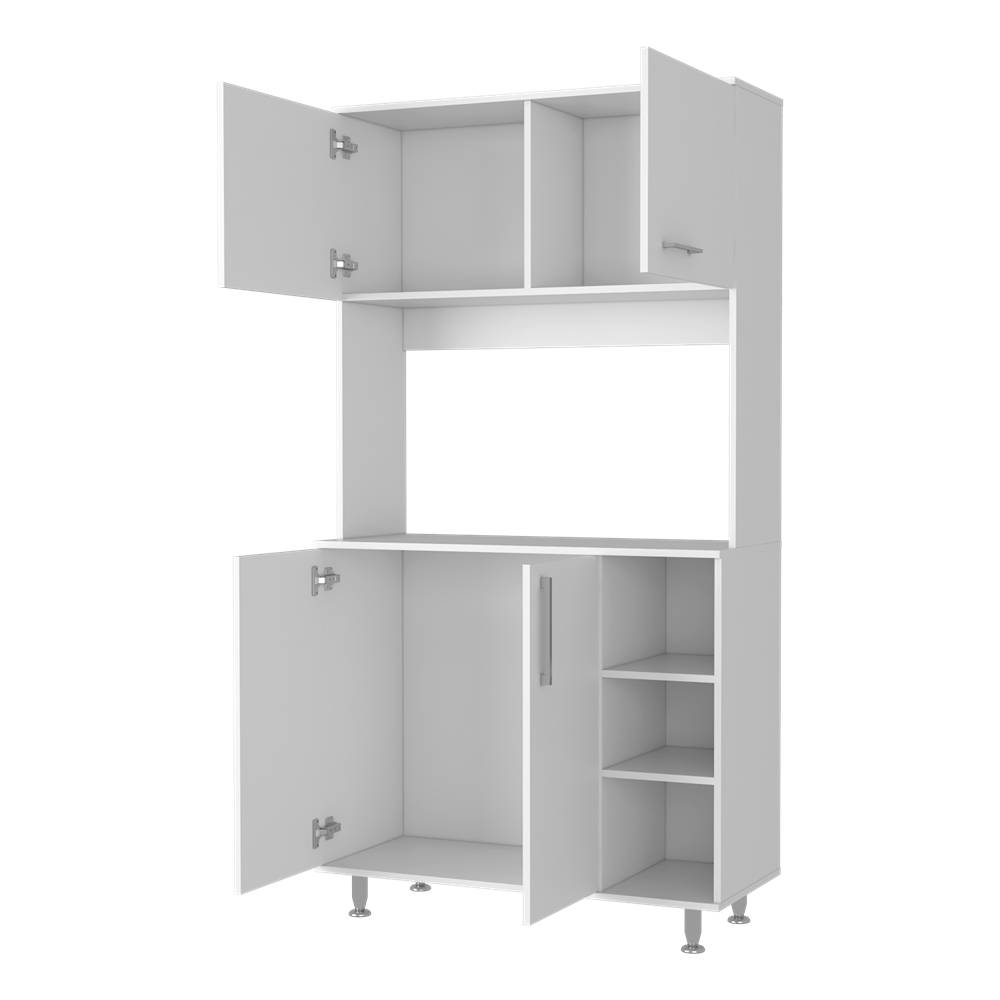 Alacena Sochi Plus Blanco 95 cm con Cuatro Puertas - Muebles Organizadores | Bylmo