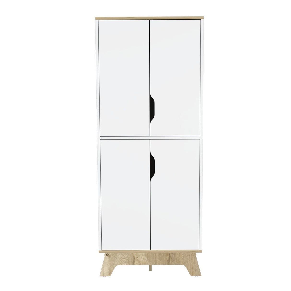 Alacena BiColor Blanco 60 cm con Cuatro Puertas Batientes - Alacenas y Muebles Microondas | Bylmo