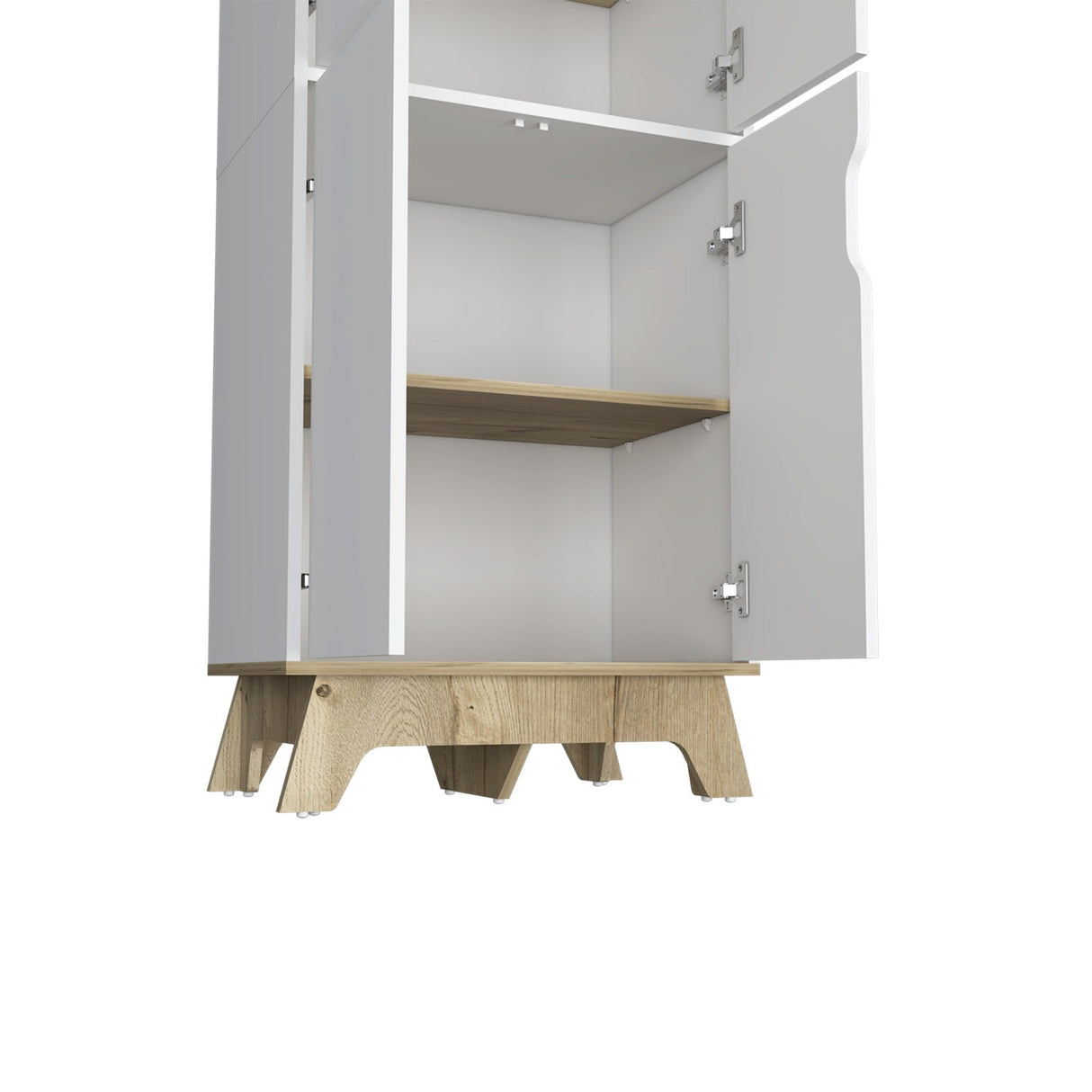 Alacena BiColor Blanco 60 cm con Cuatro Puertas Batientes - Alacenas y Muebles Microondas | Bylmo