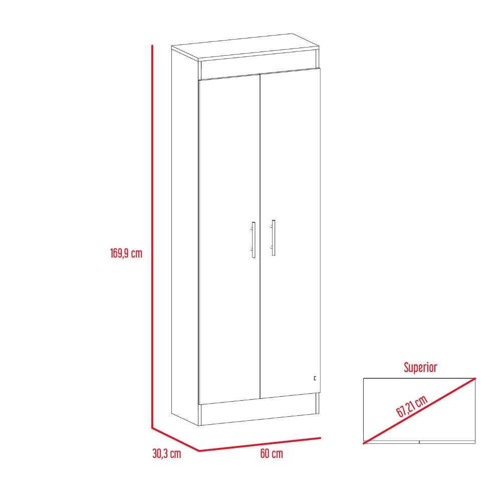 Alacena Mocca Duna 60 cm con Dos Puertas - Muebles Organizadores | Bylmo