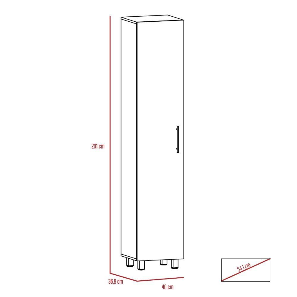 Alacena Gibraltar Rovere 40 cm con Una Puerta - Muebles Organizadores | Bylmo