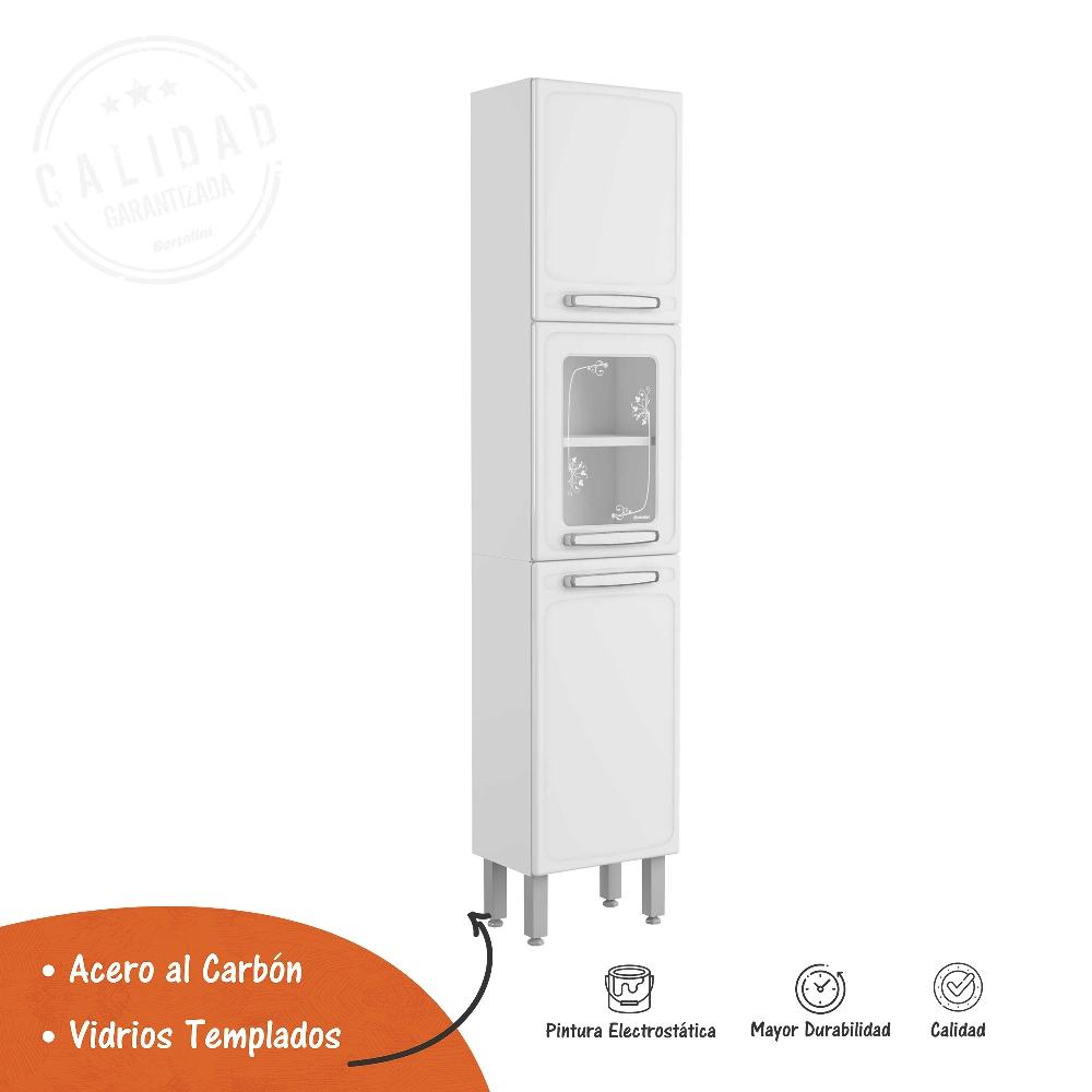 Alacena Evidence Blanco 40 cm Con Tres Puertas - Muebles Organizadores | Bylmo