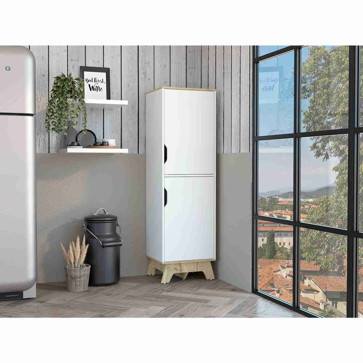 Alacena Z65 Blanco 45 cm con Dos Puertas - Alacenas y Muebles Microondas | Bylmo