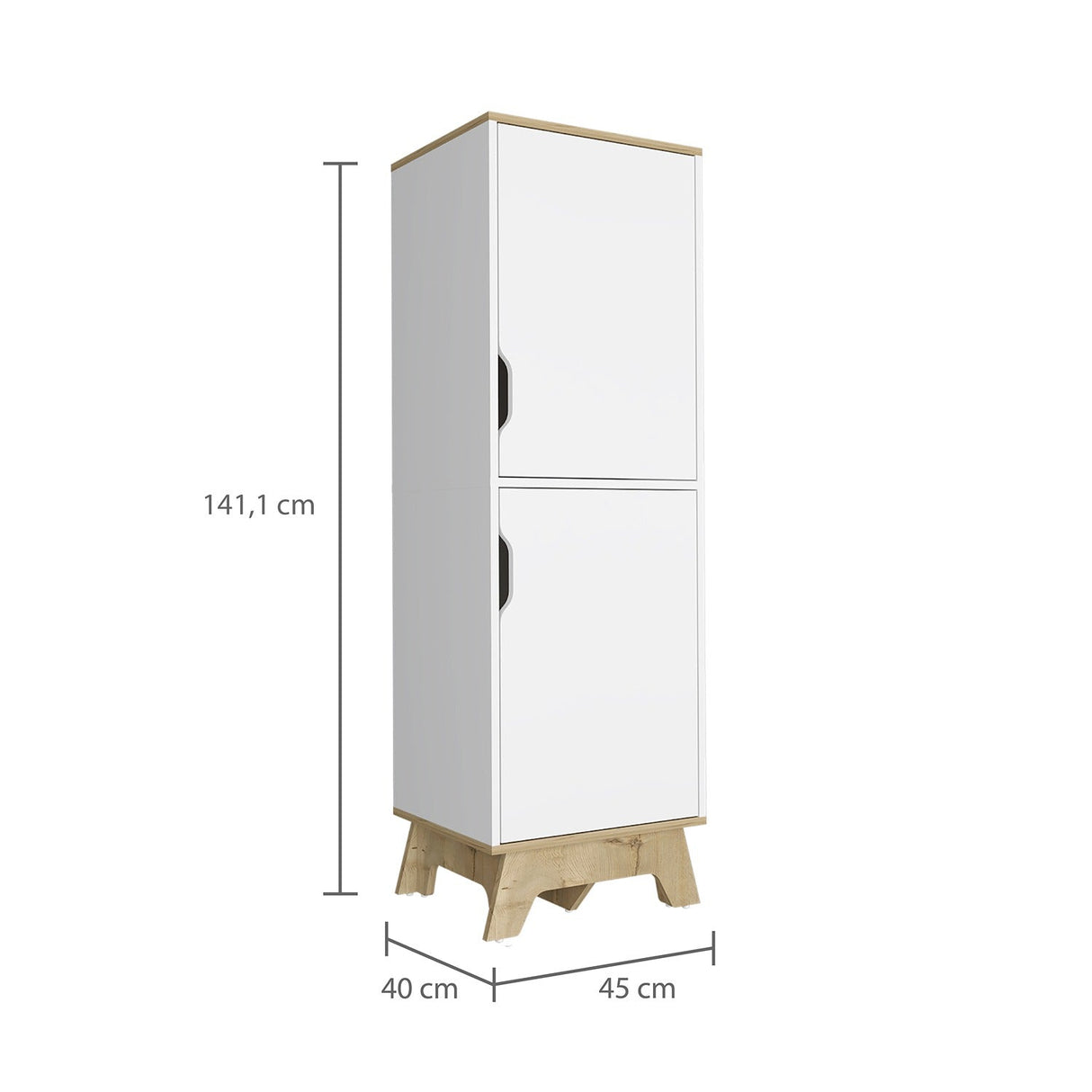 Alacena Z65 Blanco 45 cm con Dos Puertas - Alacenas y Muebles Microondas | Bylmo