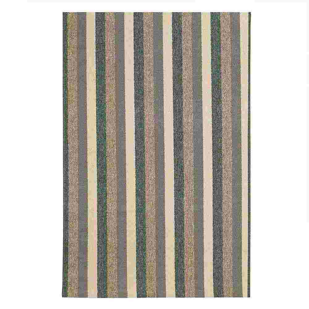 Alfombra California 100 cm x 150 cm de Hogar Verde Militar con Lineas - Tapetes y Alfombras | Bylmo