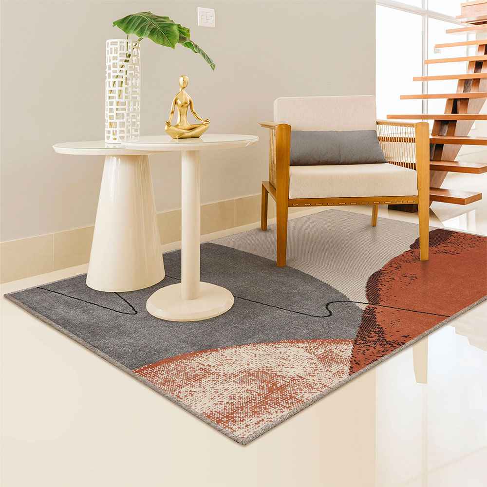 Alfombra Expression 100 cm x 150 cm de Hogar Amber con Semicirculos - Tapetes y Alfombras | Bylmo