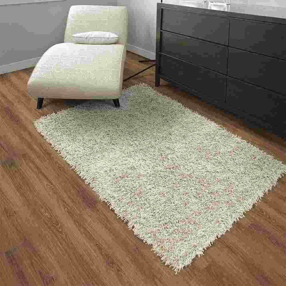 Alfombra Hawai 100 cm x 150 cm de Hogar Blanco Hueso Peludo - Tapetes y Alfombras | Bylmo