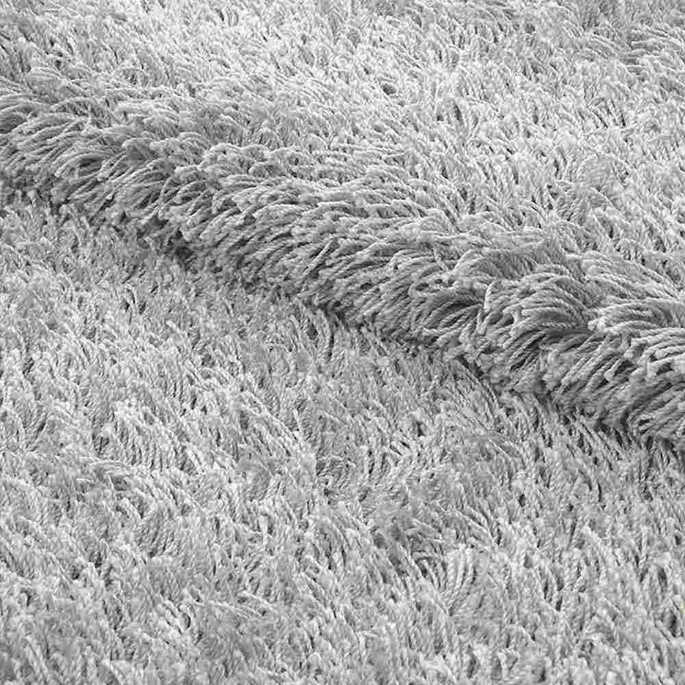 Alfombra Hawai 50 cm x 100 cm de Hogar Gris Claro Peludo - Tapetes y Alfombras | Bylmo